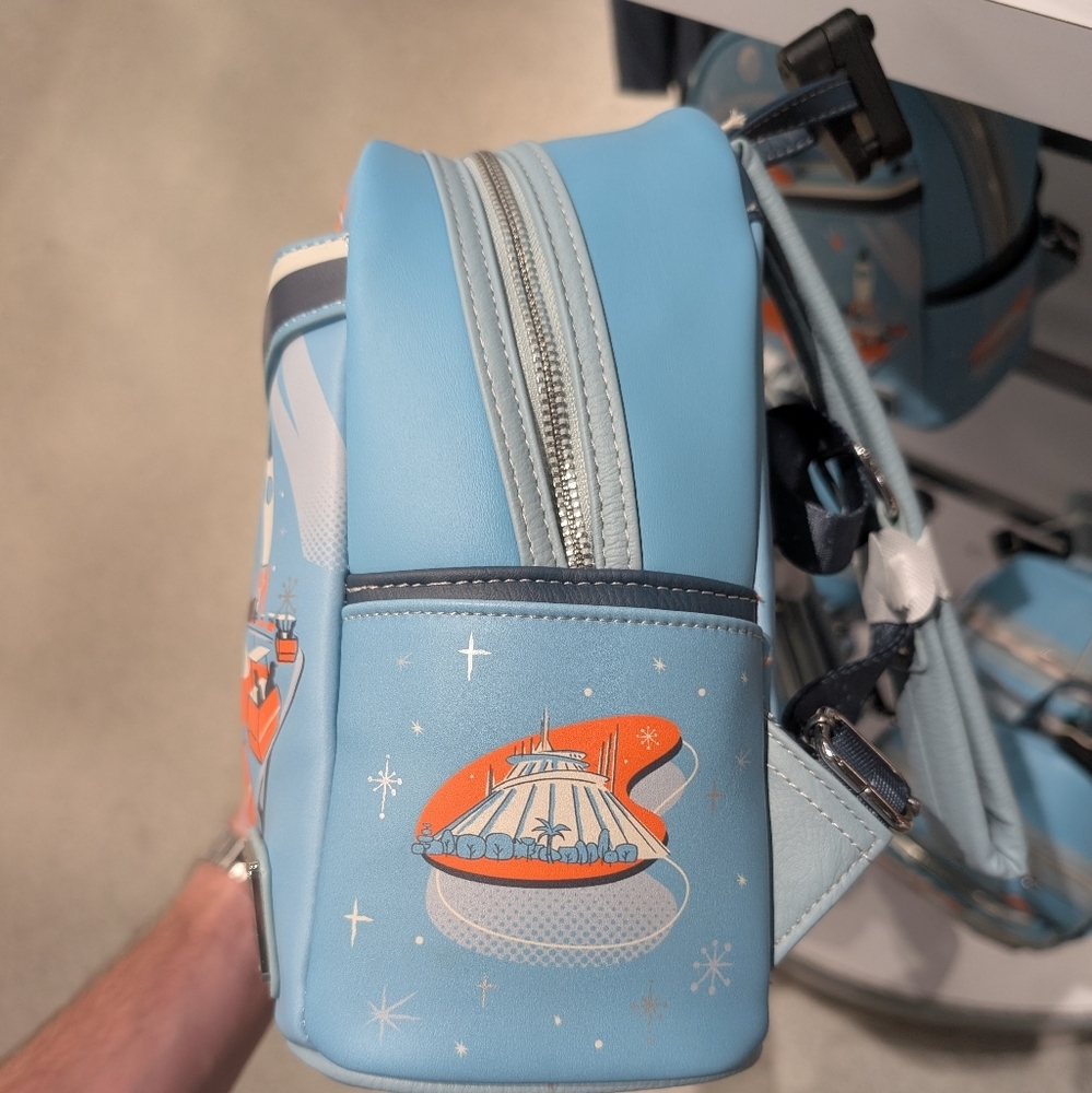 NWT 🌟 Magic Kingdom Loungefly Disney Parks Mini Backpack Tomorrowland - Picture 2 of 5